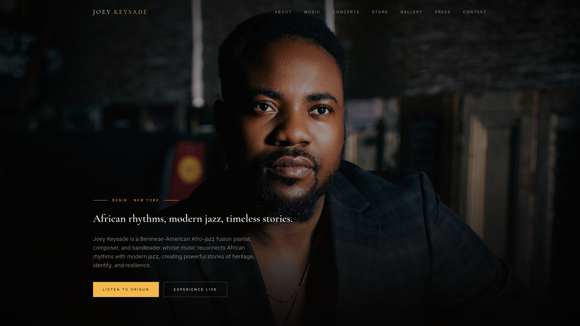 Joey Keysade — Artist & Composer website designed by BKS Media & Co.